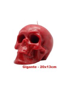 Bougie figurative Crâne rouge Très Grand