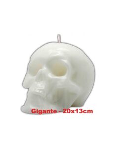 Bougie figurative Crâne blanc Très Grand