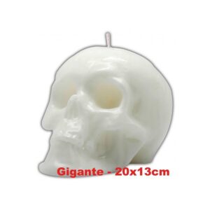 Bougie figurative Crâne blanc Très Grand