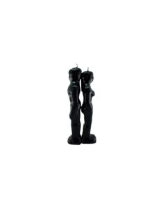 Bougie figurative Couple Séparation Noir