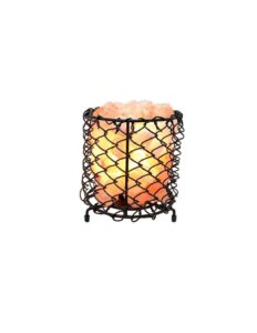 Corbeille Lampe en cristal de sel 22x20 cm