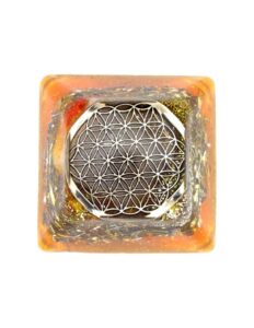 Pyramide tronquée Orgonite Fleur de Vie